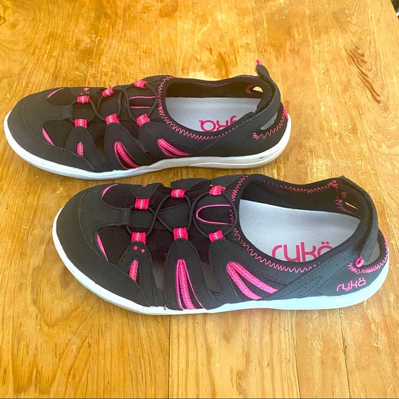 Ryka Hula Black & Pink Fisherman Sports Sandal Size 7.5 - Picture 2 of 7